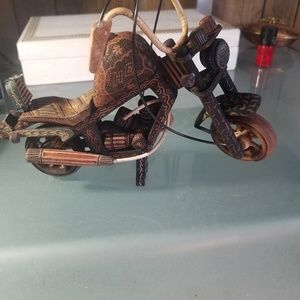 Hand carved Mahogany Wood Motorcycles